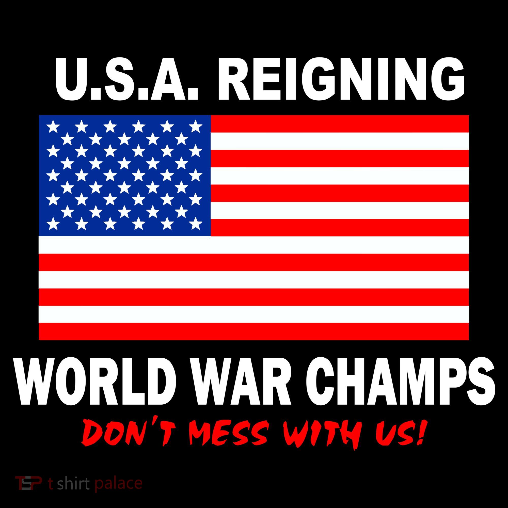 U.S.A. Reigning World War Champs Button