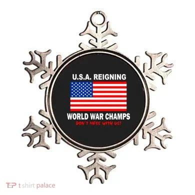 U.S.A. Reigning World War Champs Ornament