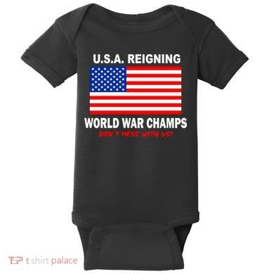 U.S.A. Reigning World War Champs Baby Bodysuit
