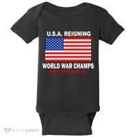 U.S.A. Reigning World War Champs Baby Bodysuit thumb 0