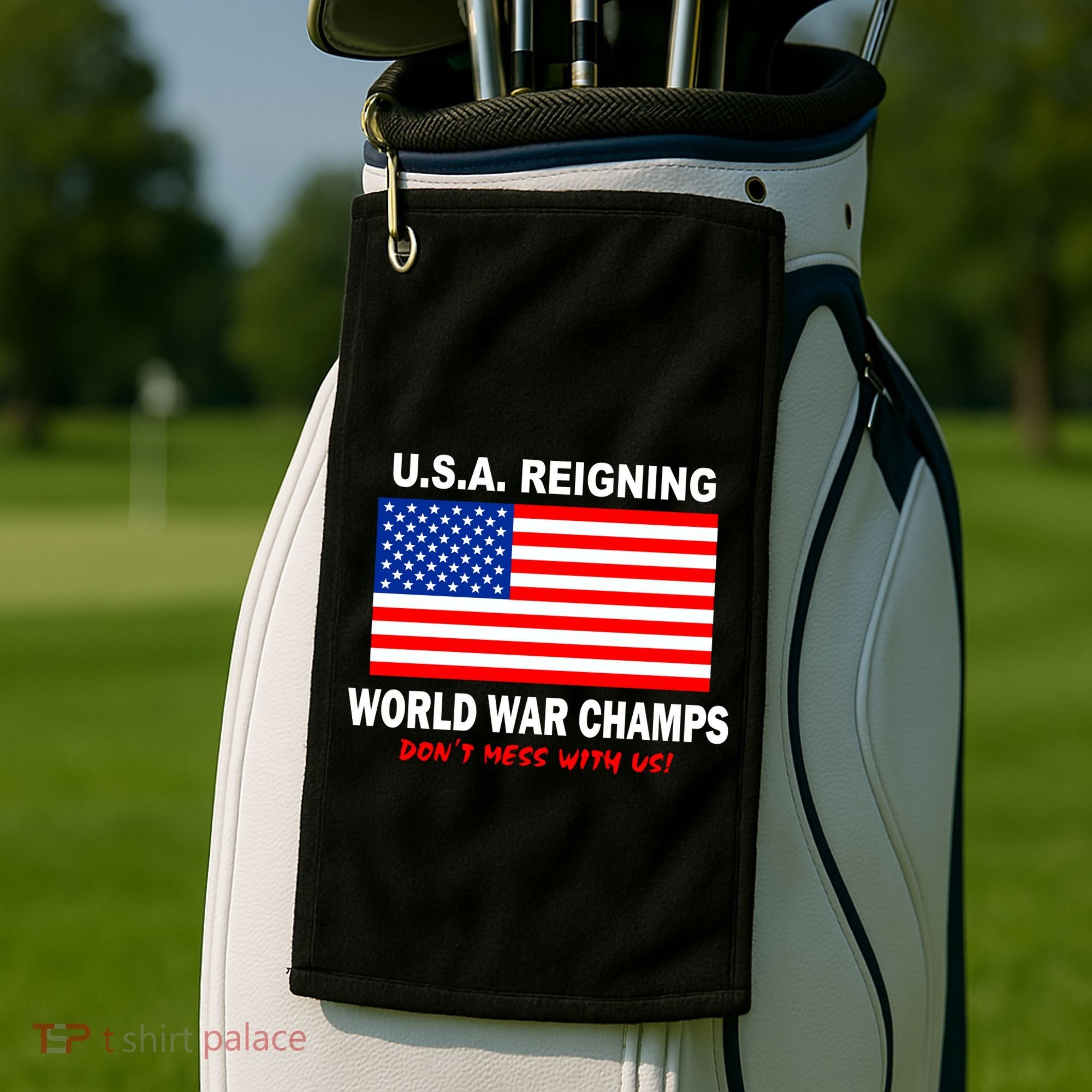 U.S.A. Reigning World War Champs Golf Towel