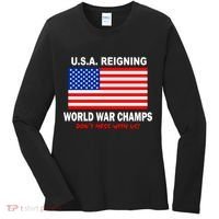 U.S.A. Reigning World War Champs Women's Long Sleeve Shirt thumb 0