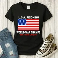 U.S.A. Reigning World War Champs Women's T-Shirt thumb 3