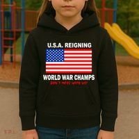U.S.A. Reigning World War Champs Kids Hoodie thumb 3