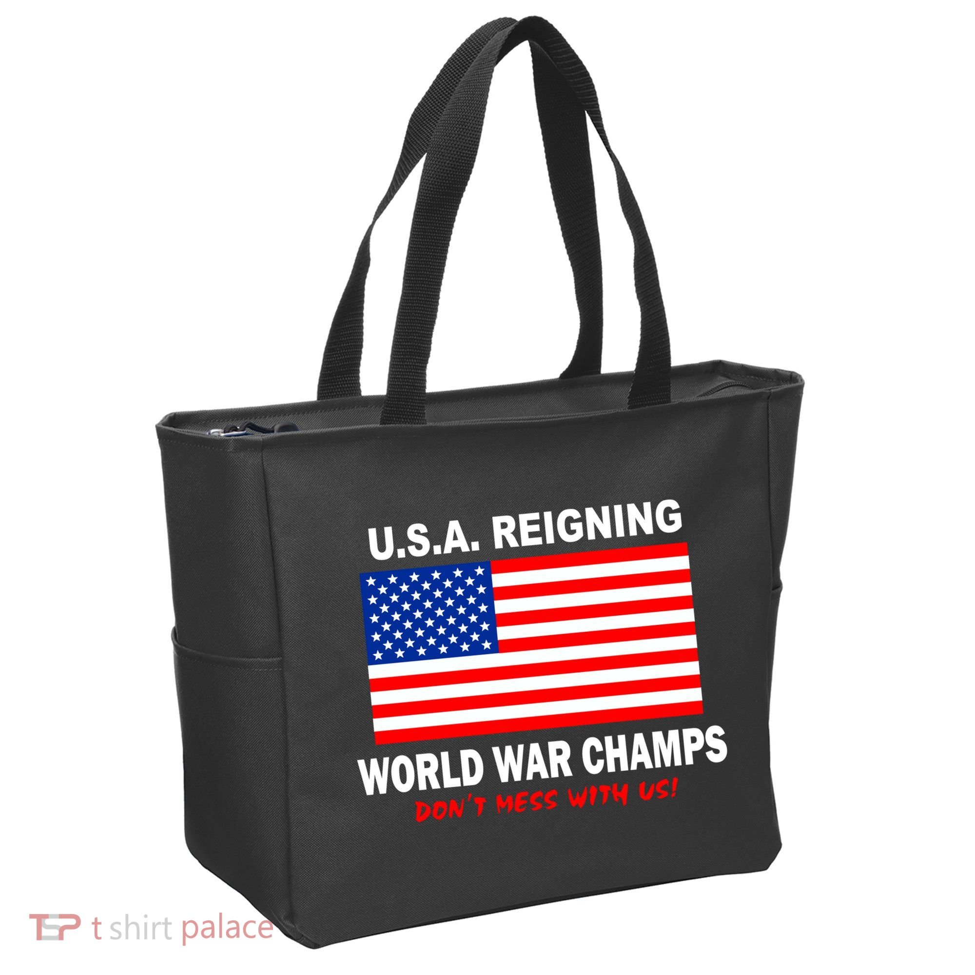 U.S.A. Reigning World War Champs Tote Bag