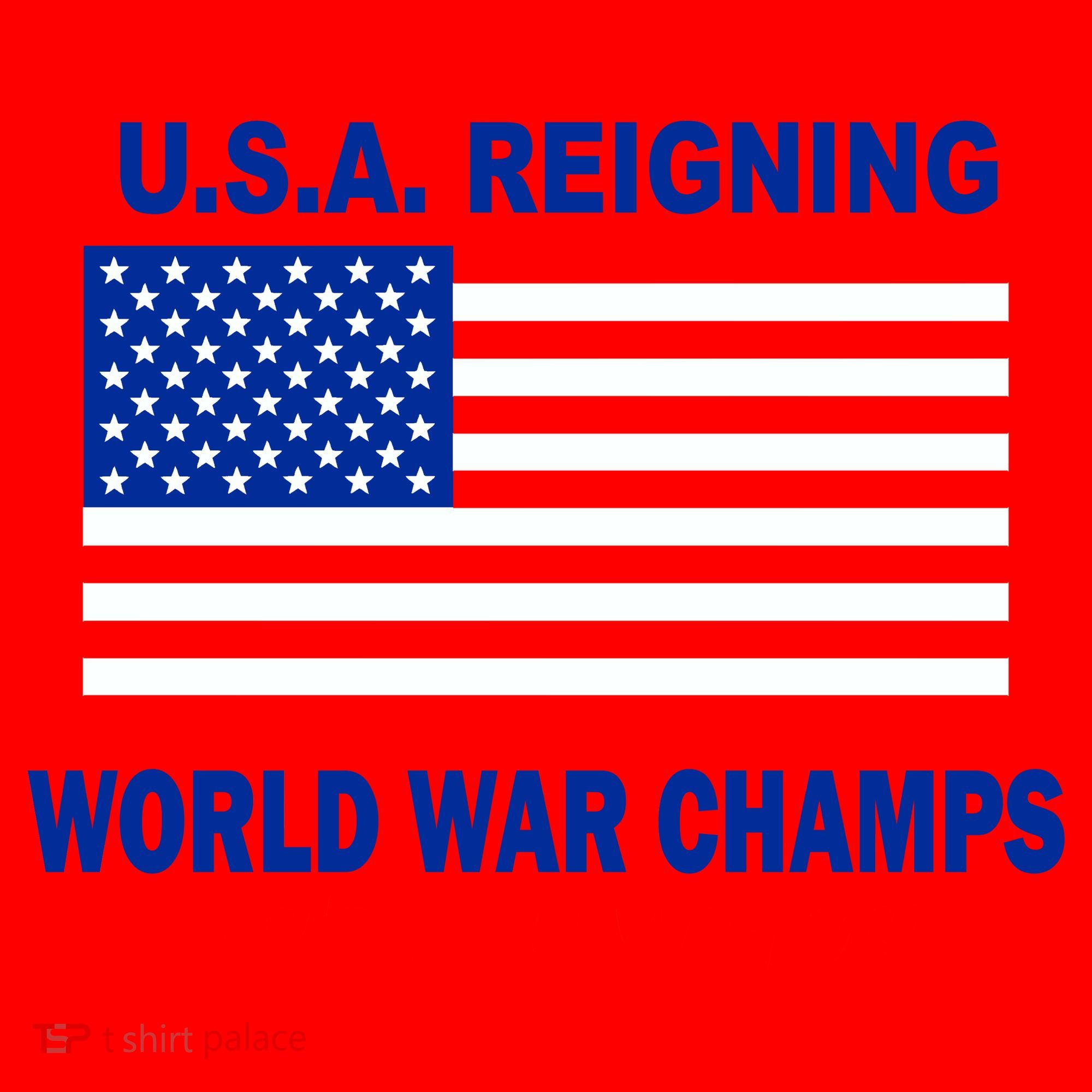 U.S.A. Reigning World War Champs Santa Hat