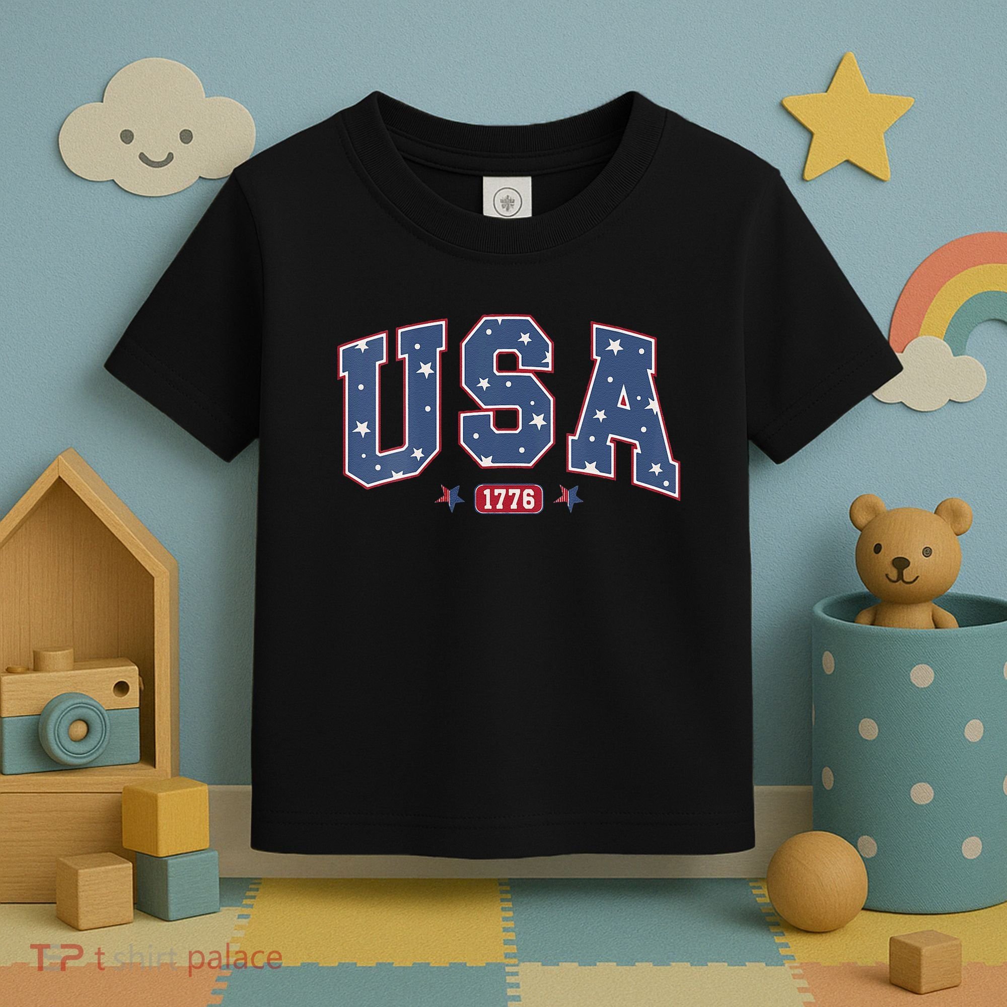 Usa 1776 4th Of July Independence Day Toddler T-Shirt