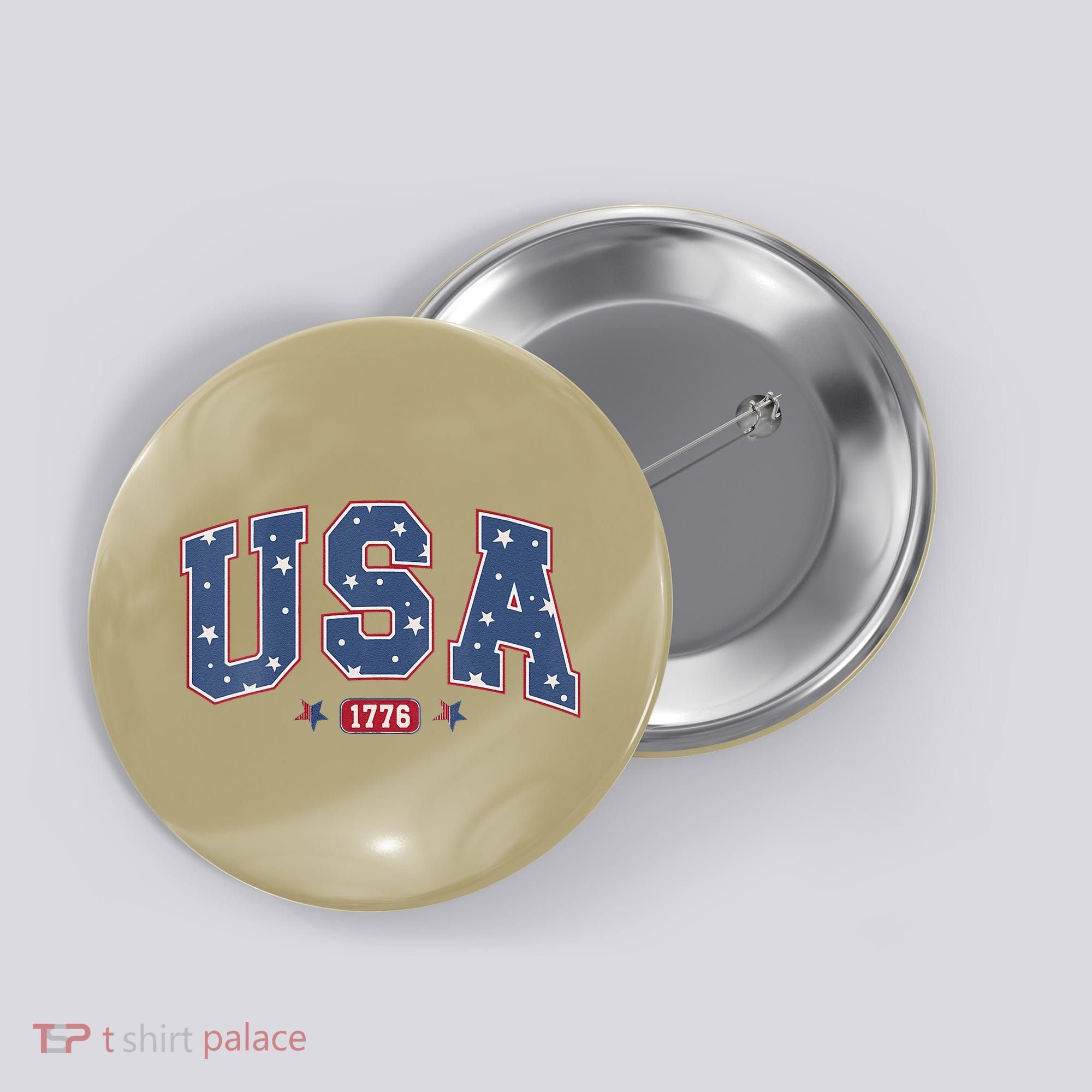 Usa 1776 4th Of July Independence Day Button