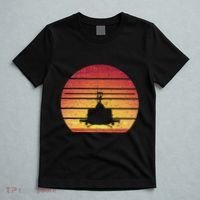 Uh 1 Huey Retro Helicopter Vintage Style Vietnam Chopper T-Shirt thumb 5
