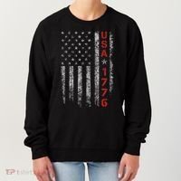 Usa 1776 Patriotic Independence Day Women's Sweatshirt thumb 0