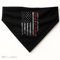 Usa 1776 Patriotic Independence Day USA-Made Doggie Bandana thumb 0