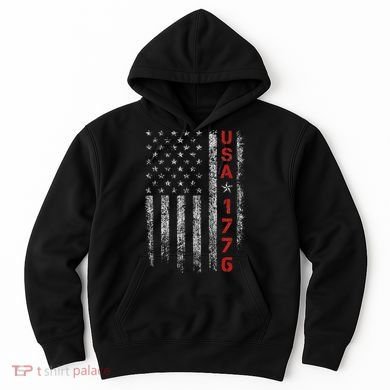 Usa 1776 Patriotic Independence Day Hoodie