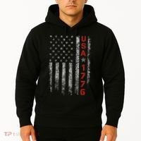 Usa 1776 Patriotic Independence Day Hoodie thumb 2