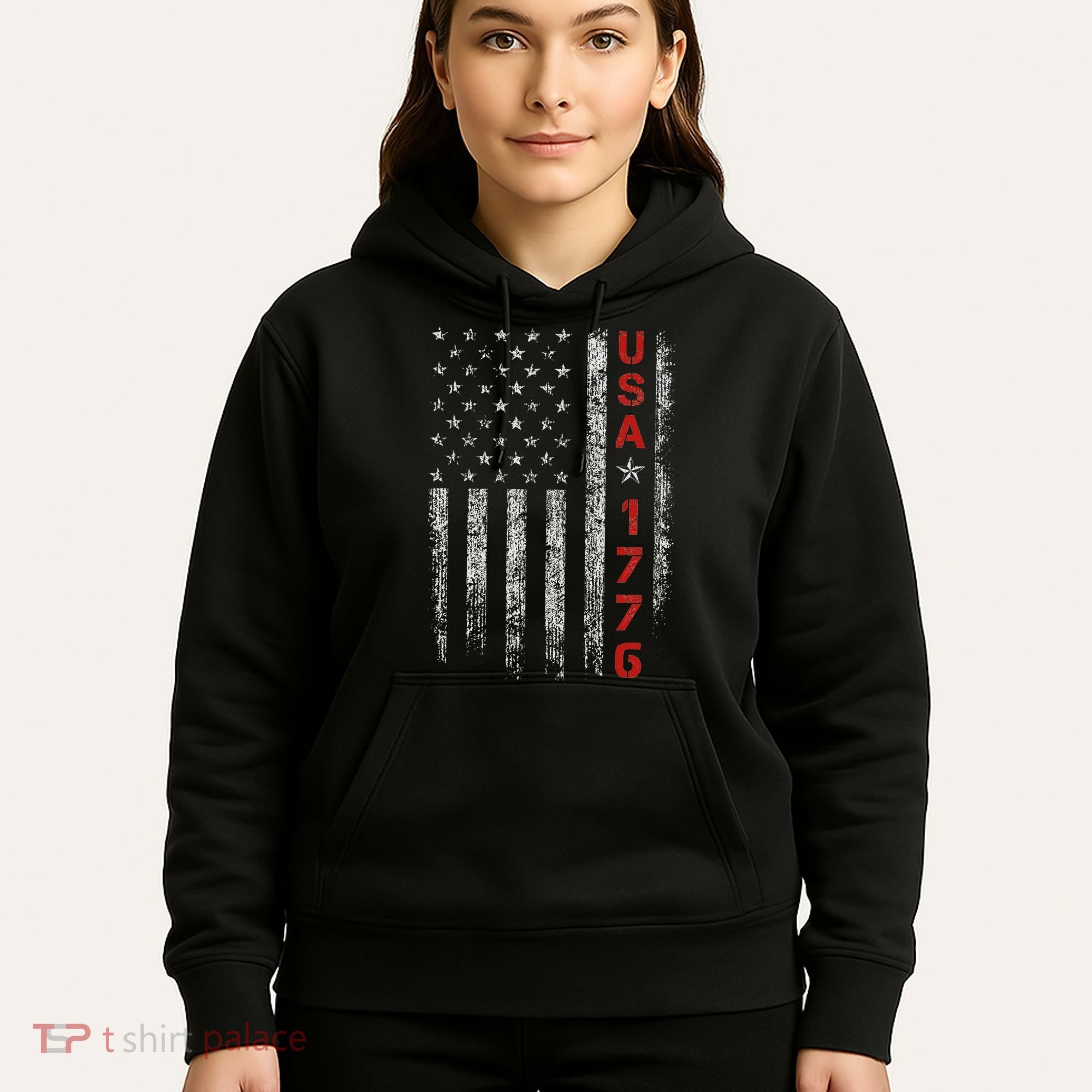 Usa 1776 Patriotic Independence Day Hoodie