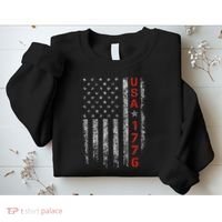 Usa 1776 Patriotic Independence Day Sweatshirt thumb 2