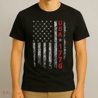 Usa 1776 Patriotic Independence Day T-Shirt thumb 3