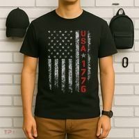 Usa 1776 Patriotic Independence Day T-Shirt thumb 6