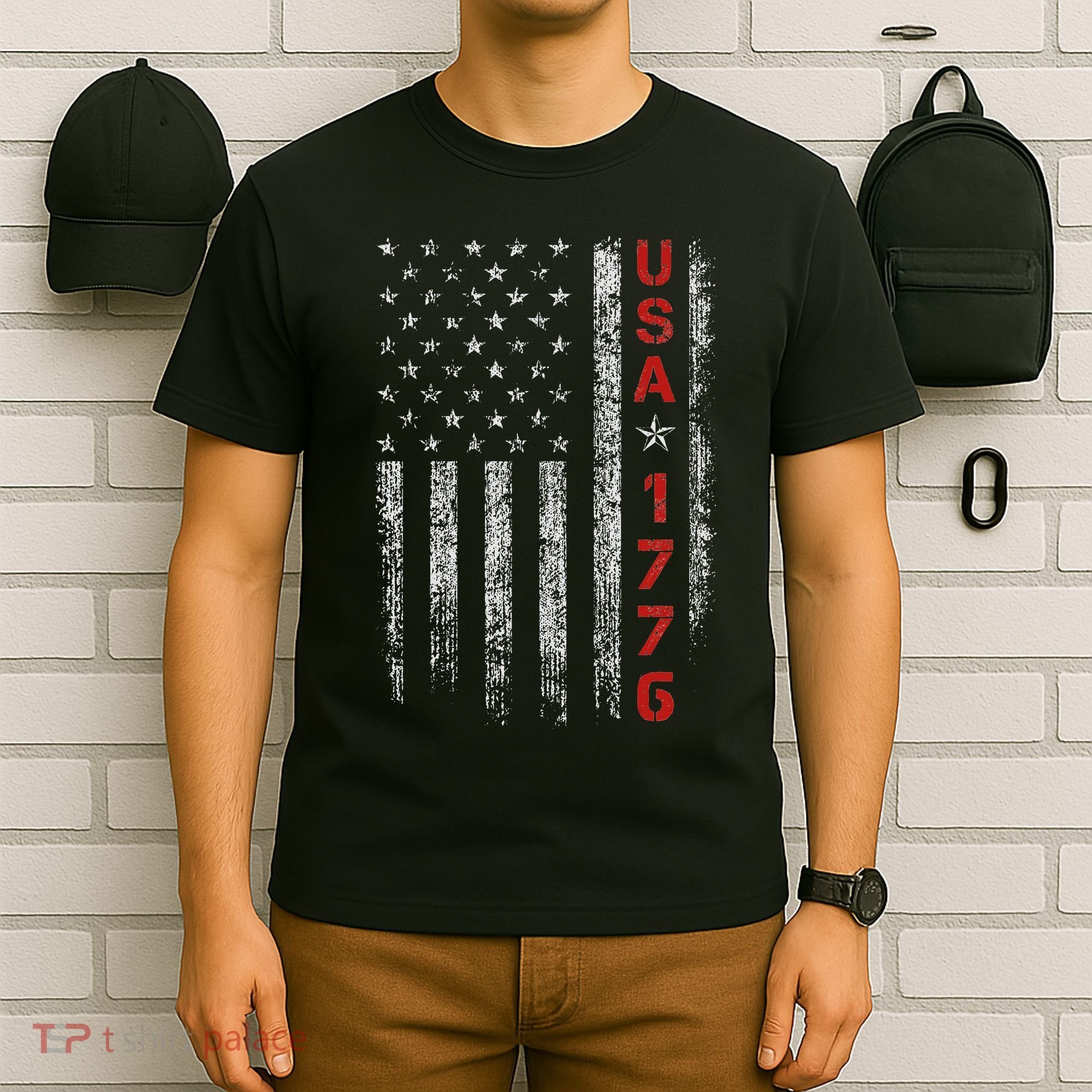 Usa 1776 Patriotic Independence Day T-Shirt
