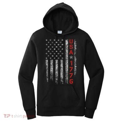 Usa 1776 Patriotic Independence Day Women's Hoodie