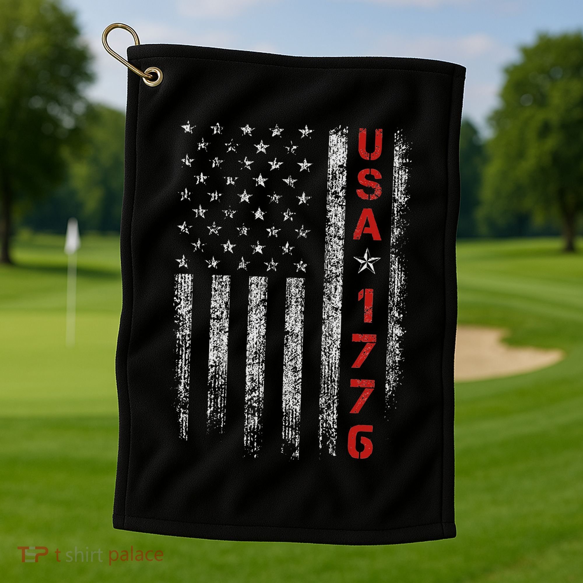 Usa 1776 Patriotic Independence Day Golf Towel