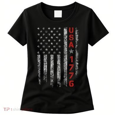 Usa 1776 Patriotic Independence Day Women's T-Shirt