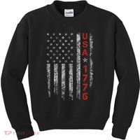Usa 1776 Patriotic Independence Day Kids Sweatshirt thumb 0