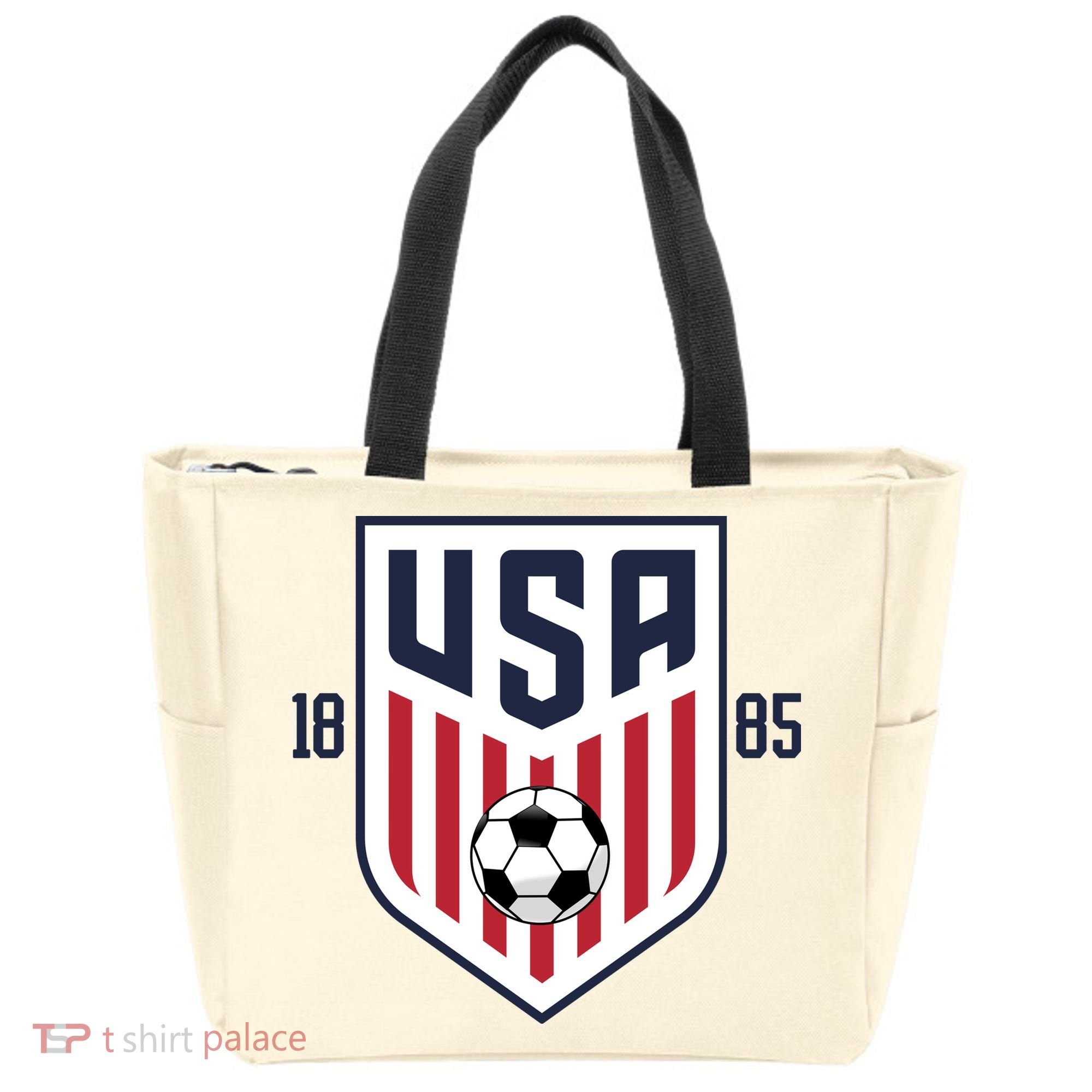 USA 1885 Soccer Tournament Tote Bag