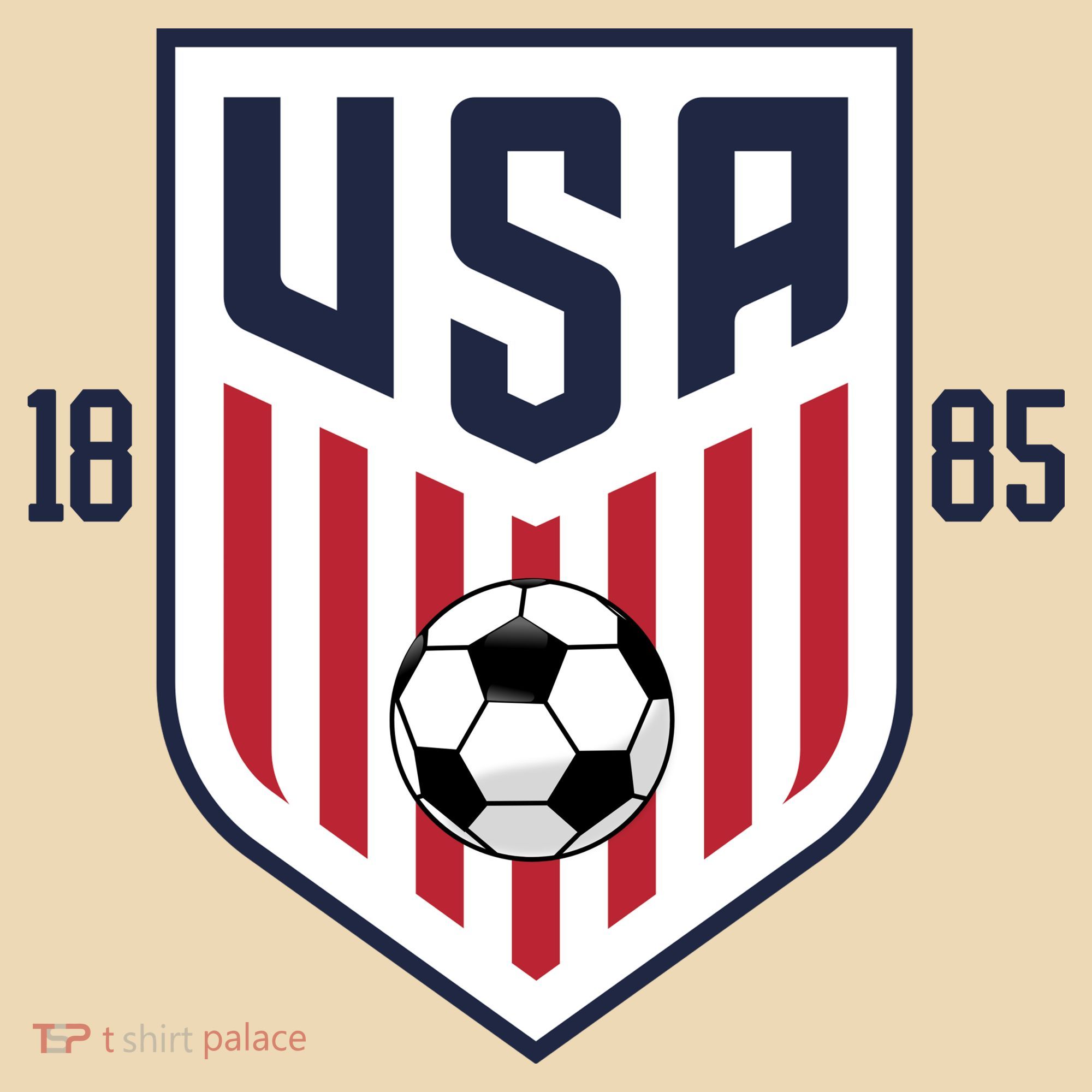 USA 1885 Soccer Tournament Tote Bag