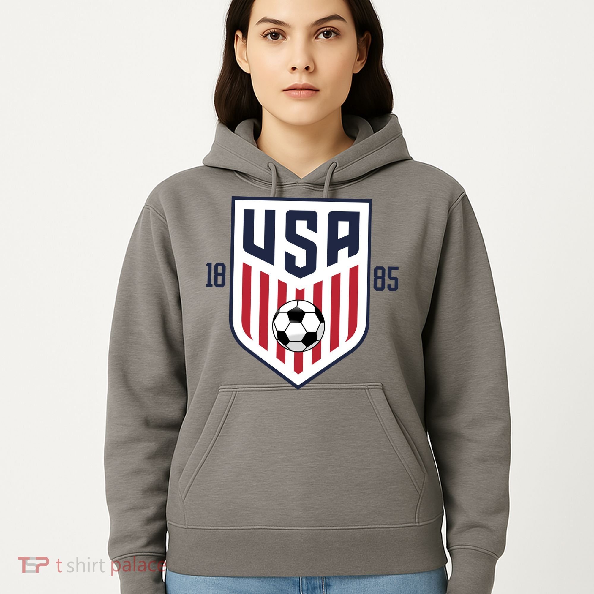 USA 1885 Soccer Tournament Hoodie