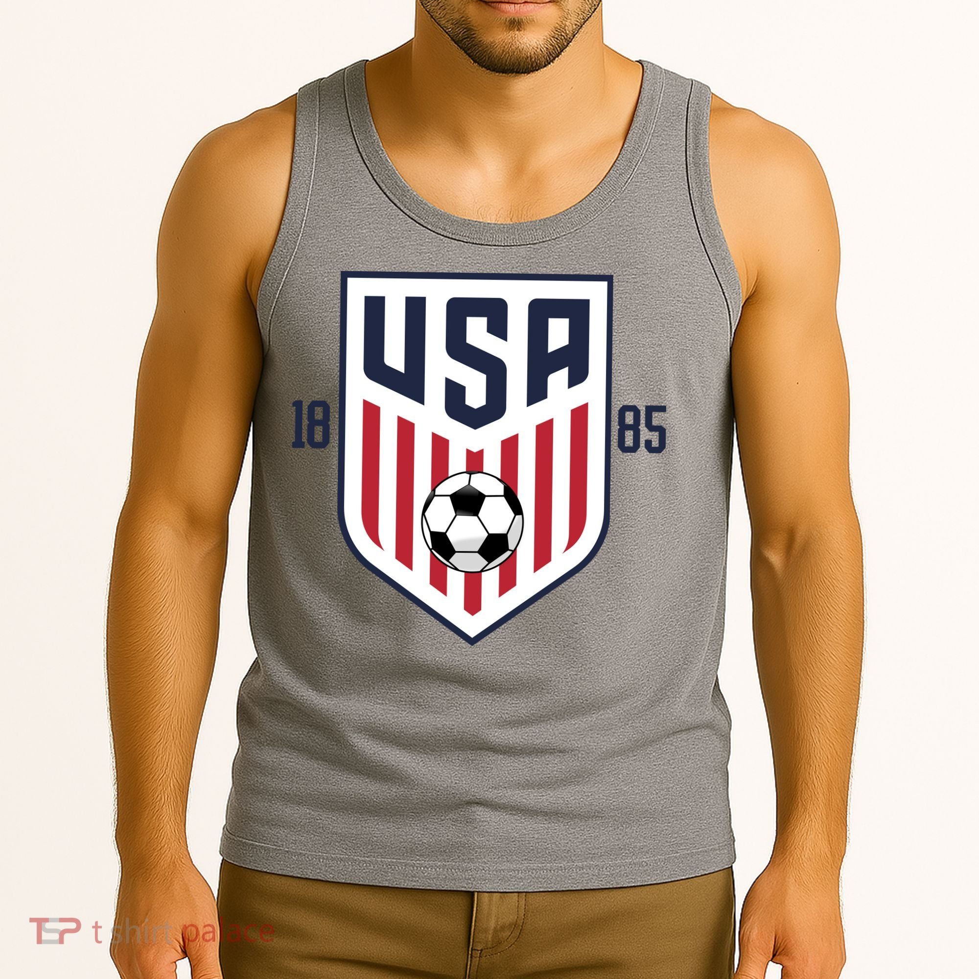 USA 1885 Soccer Tournament Tank Top