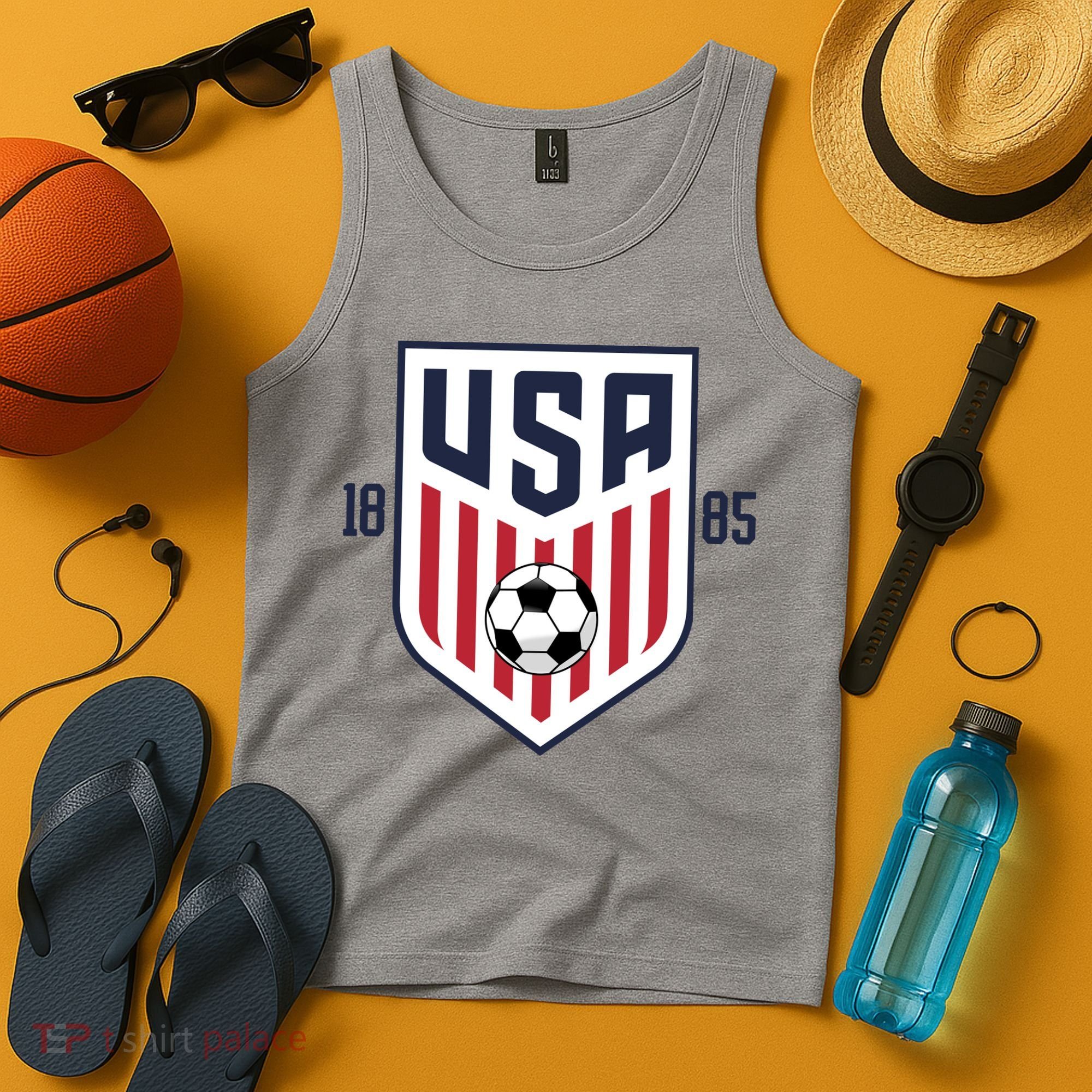 USA 1885 Soccer Tournament Tank Top