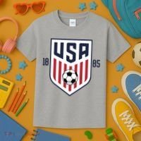 USA 1885 Soccer Tournament Kids T-Shirt thumb 3