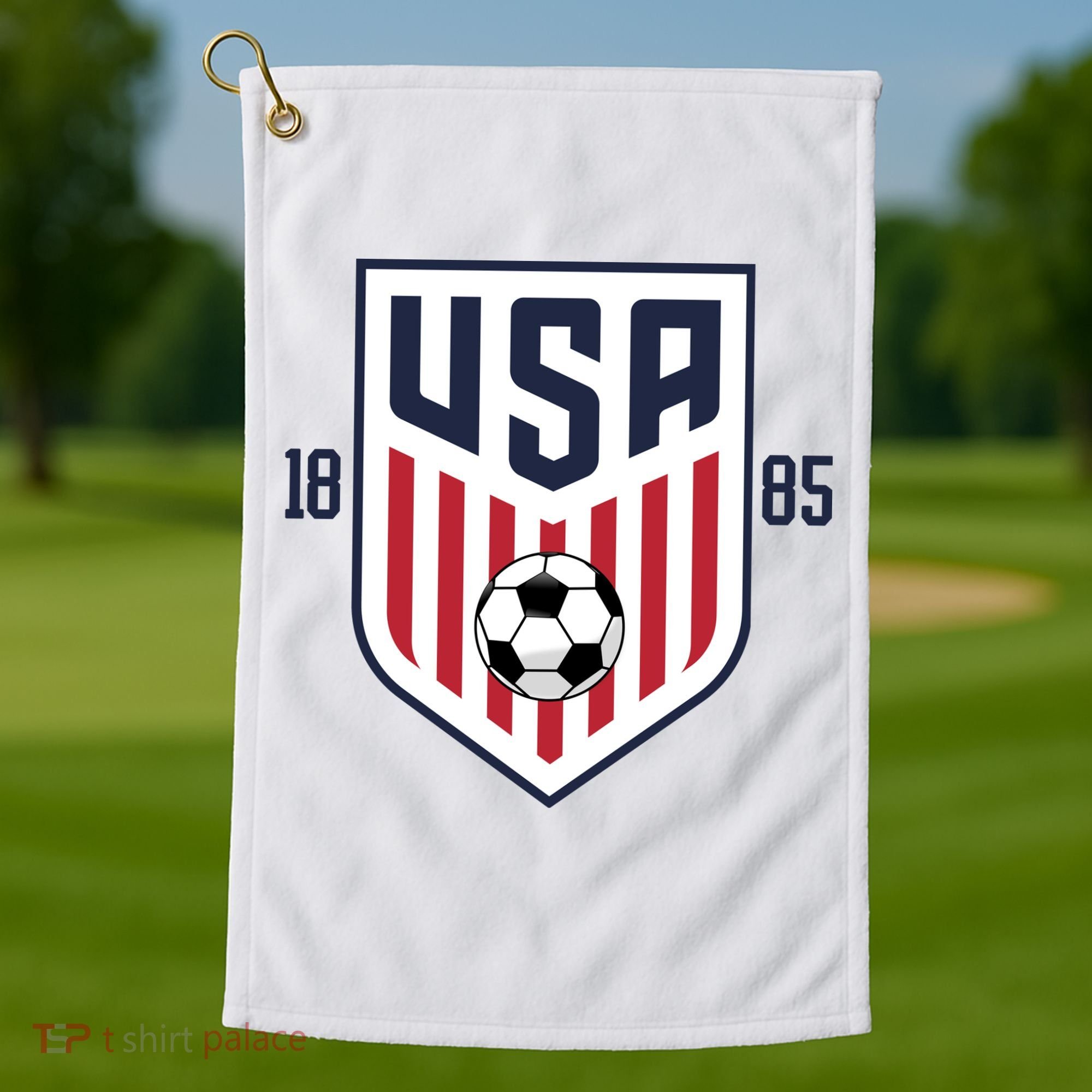 USA 1885 Soccer Tournament Golf Towel