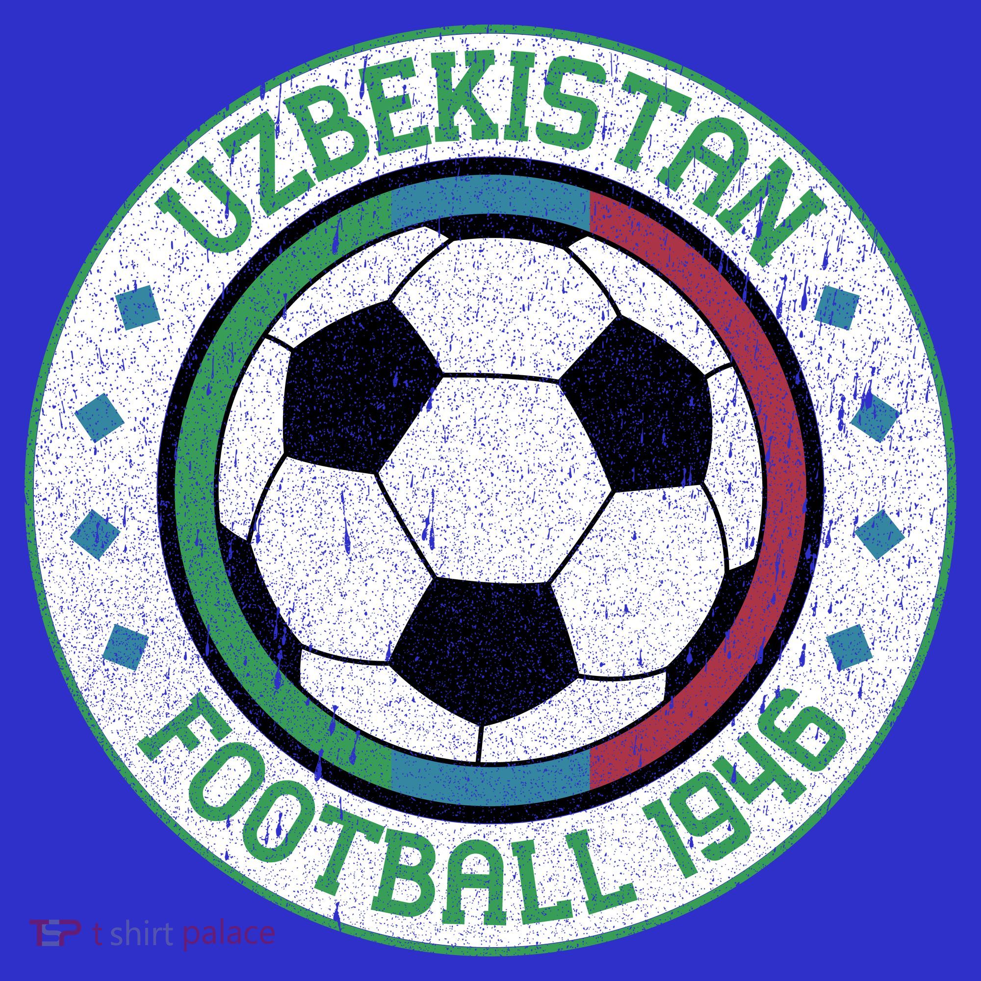 Uzbekistan 1946 Vintage Soccer Ball Football Emblem  T-Shirt
