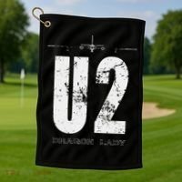 U 2 Dragon Lady Spy Plane Golf Towel thumb 1