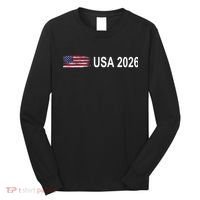 USA 2026 Football Soccer Team Flag Long Sleeve Shirt thumb 0