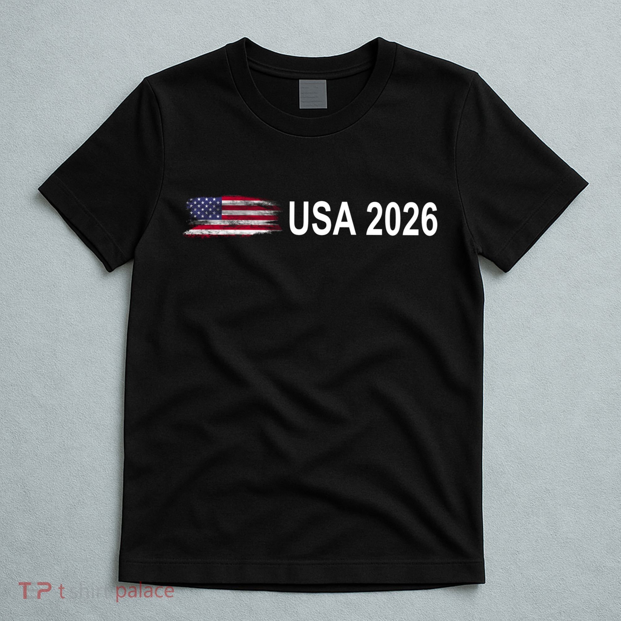 USA 2026 Football Soccer Team Flag T-Shirt