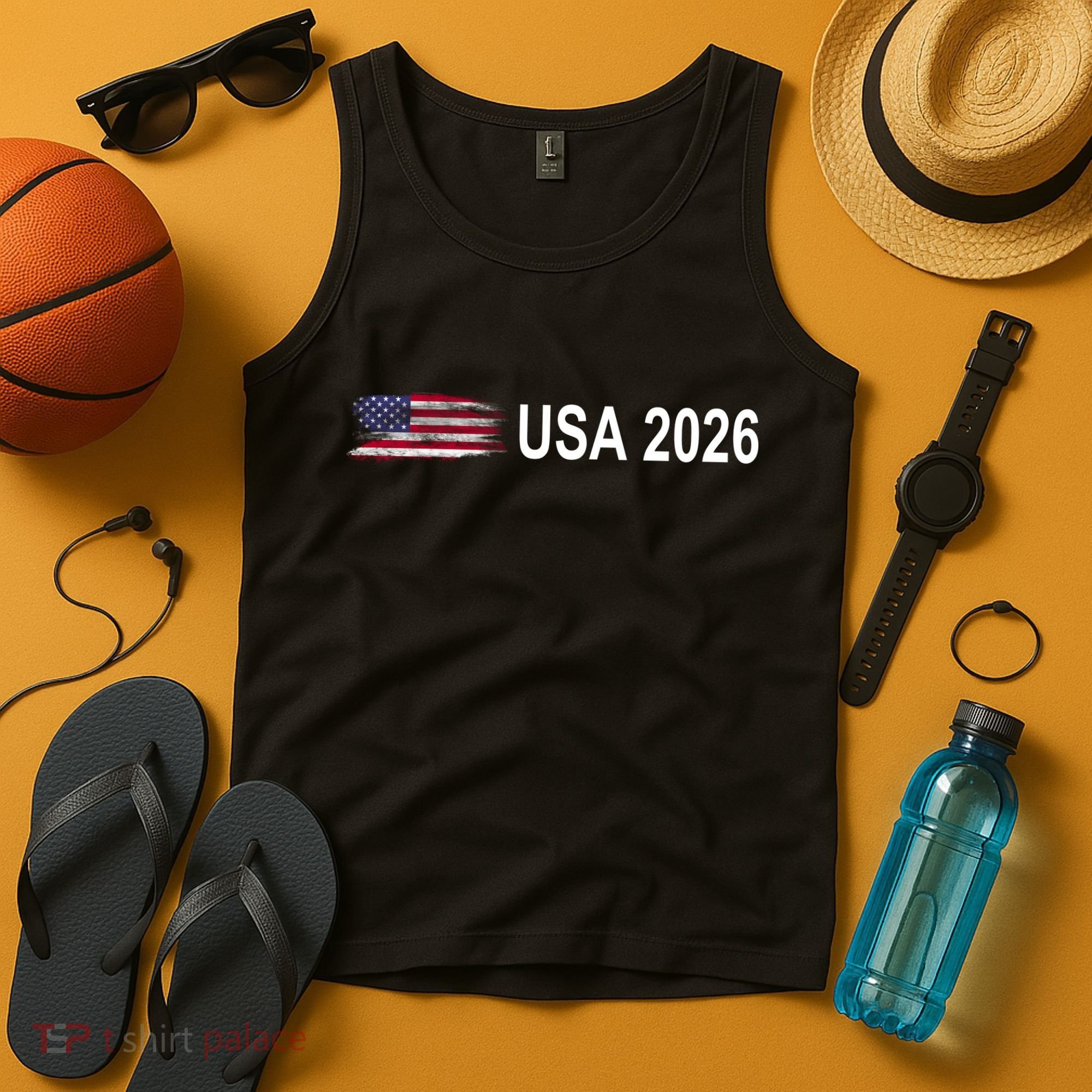 USA 2026 Football Soccer Team Flag Tank Top