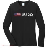 USA 2026 Football Soccer Team Flag Women's Long Sleeve Shirt thumb 0