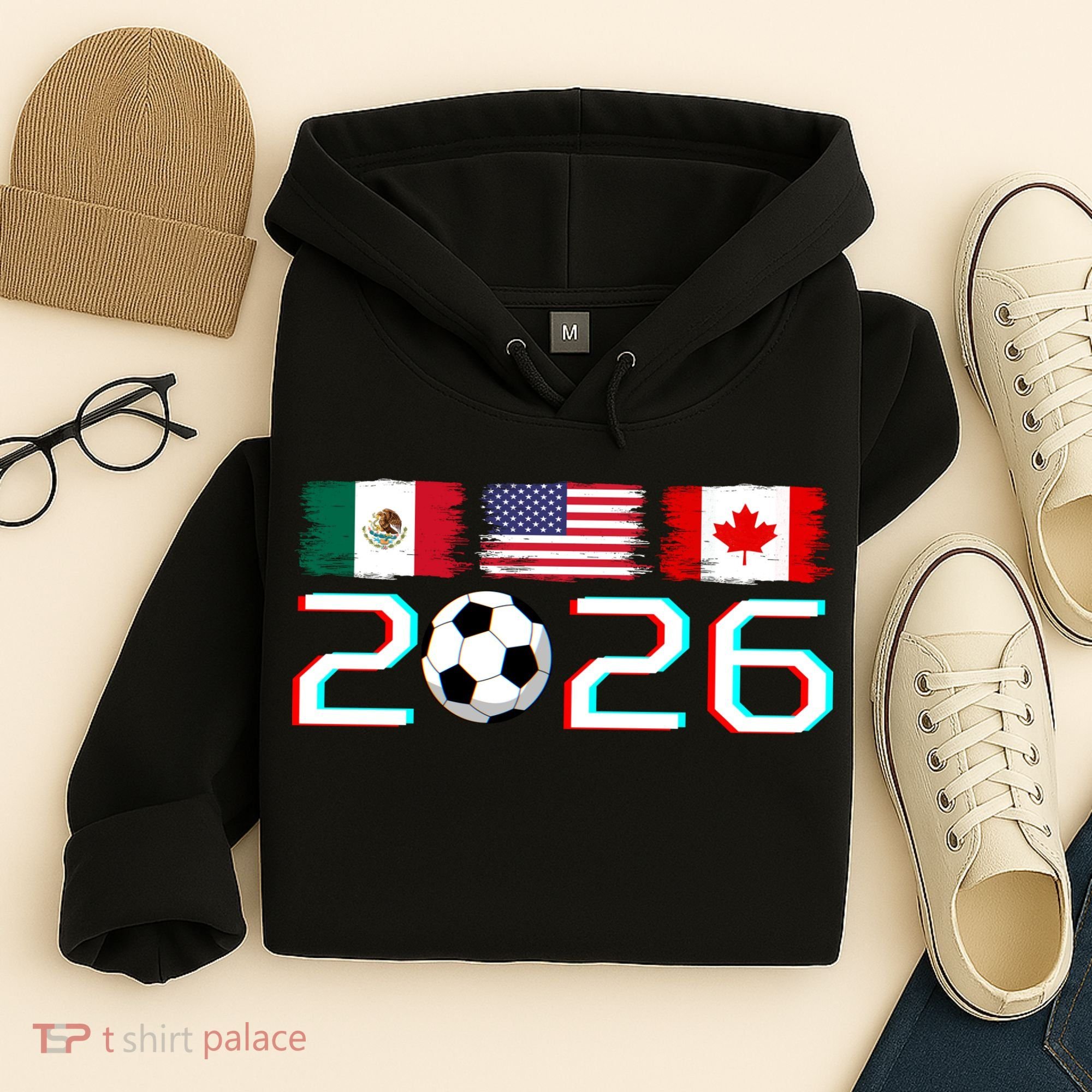 United 2026 Soccer Cup North America Emblem Hoodie