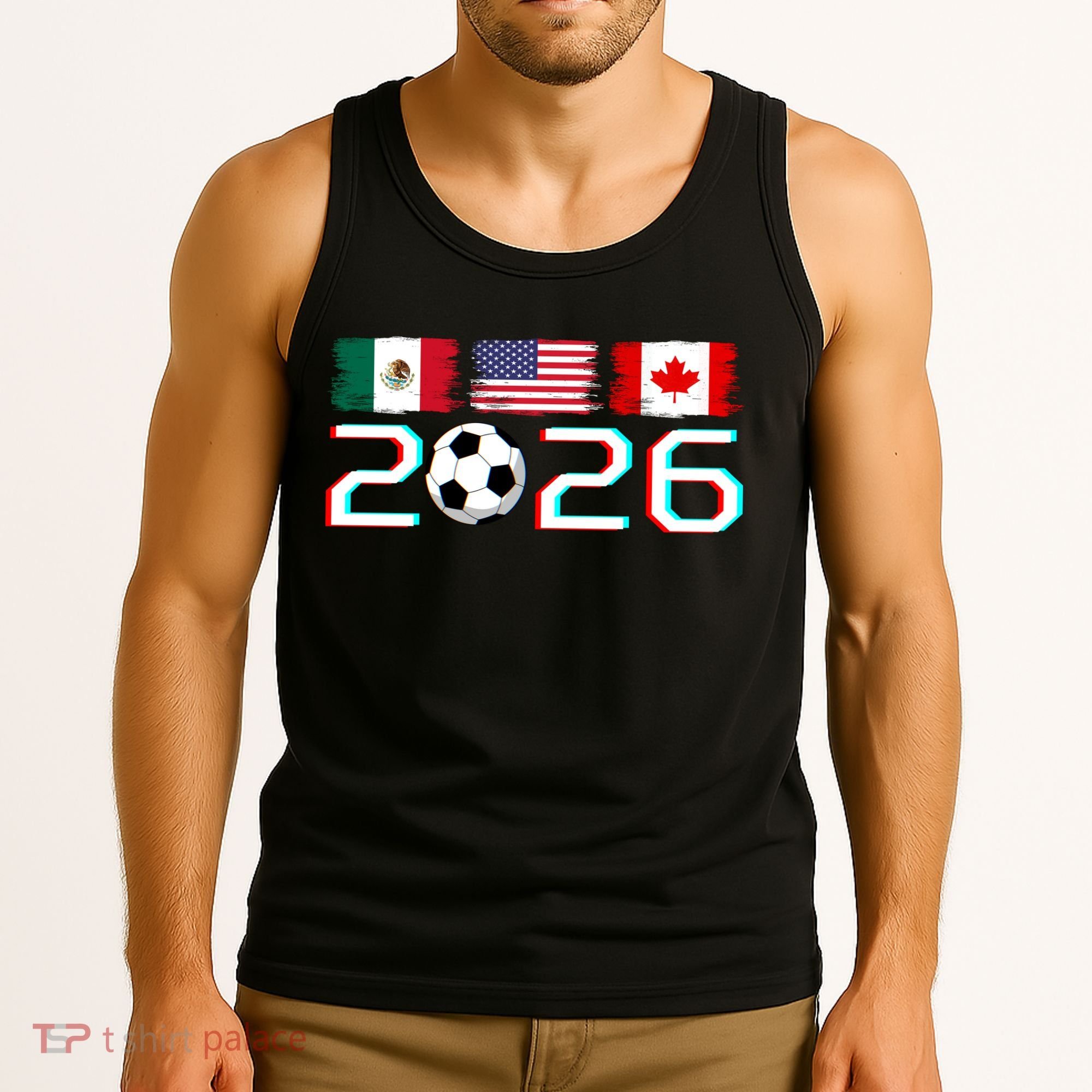 United 2026 Soccer Cup North America Emblem Tank Top