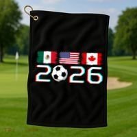 United 2026 Soccer Cup North America Emblem Golf Towel thumb 1
