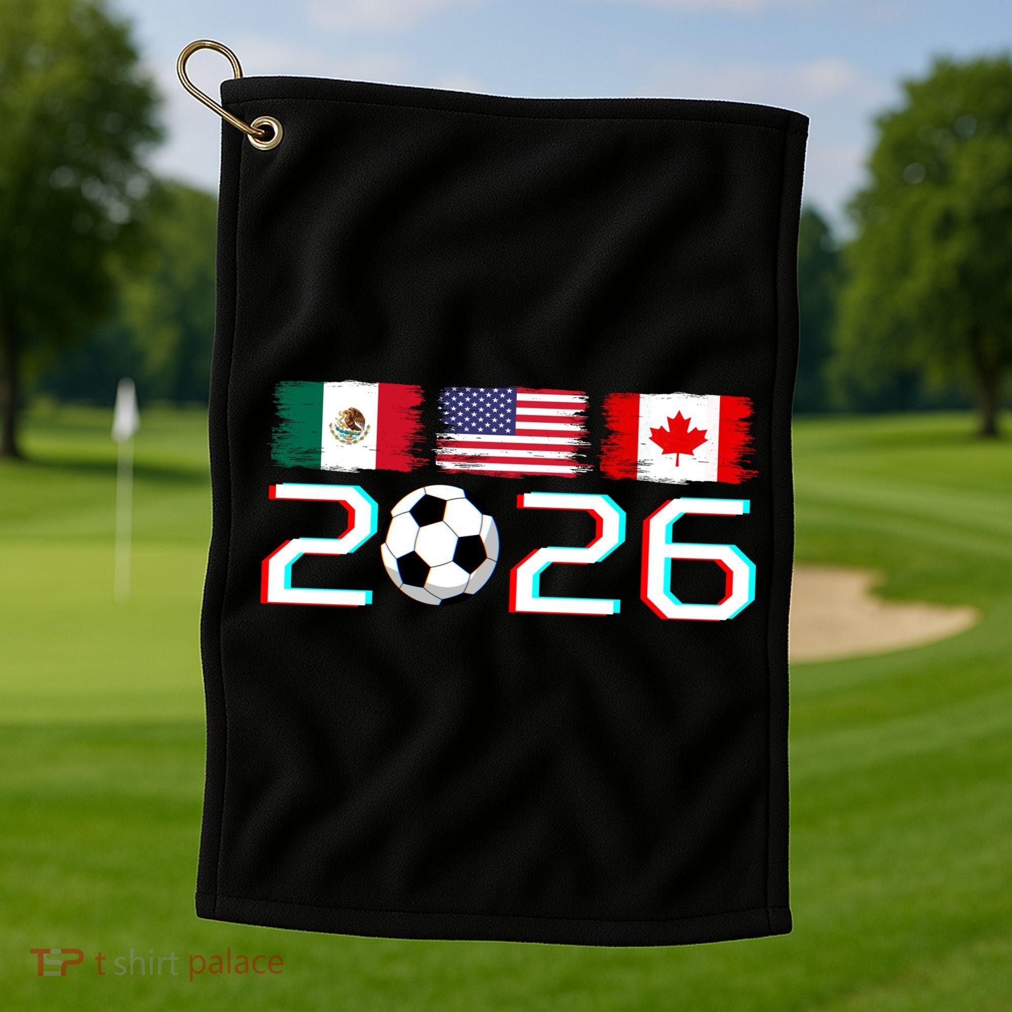 United 2026 Soccer Cup North America Emblem Golf Towel