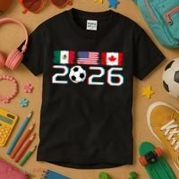 United 2026 Soccer Cup North America Emblem Kids T-Shirt thumb 3