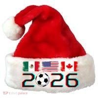 United 2026 Soccer Cup North America Emblem Santa Hat thumb 0
