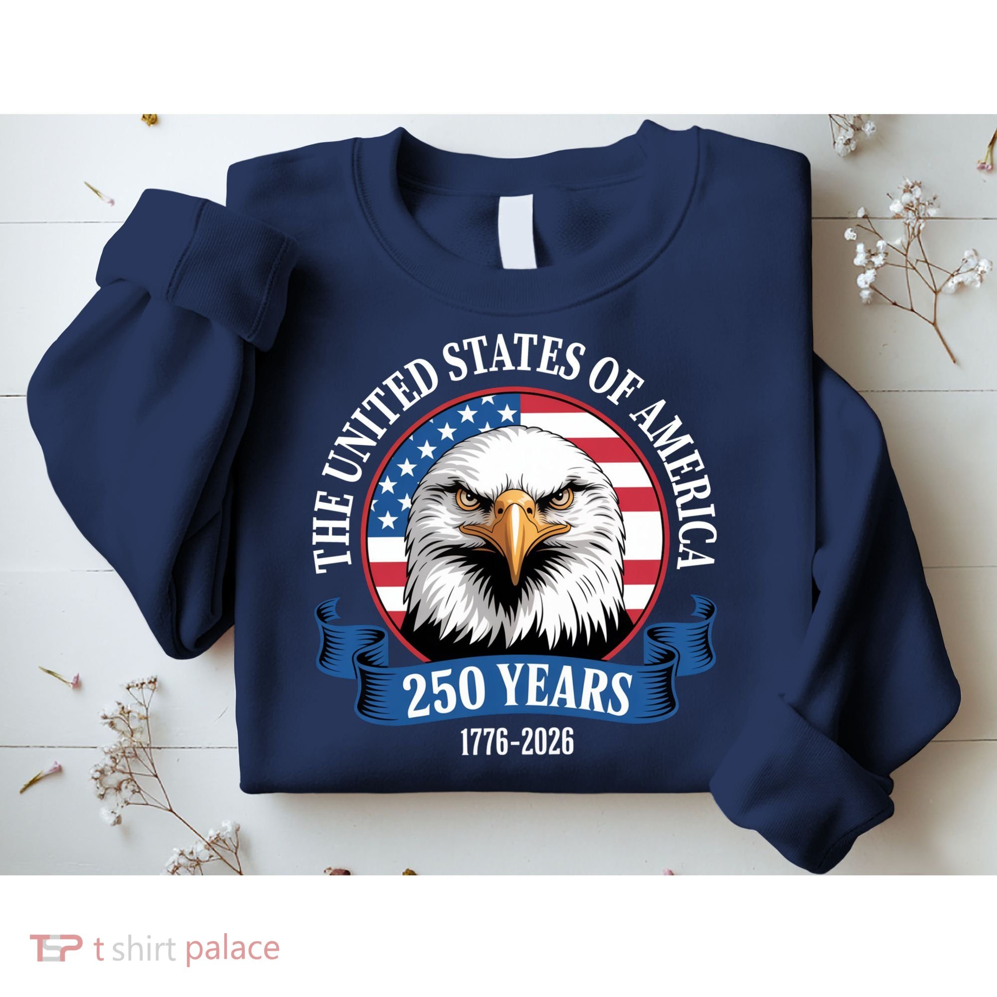 USA 250 Years Bald Eagle Patriotic 250th Anniversary Sweatshirt