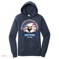 USA 250 Years Bald Eagle Patriotic 250th Anniversary Women's Hoodie thumb 0