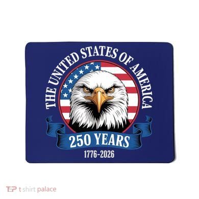 USA 250 Years Bald Eagle Patriotic 250th Anniversary Mousepad