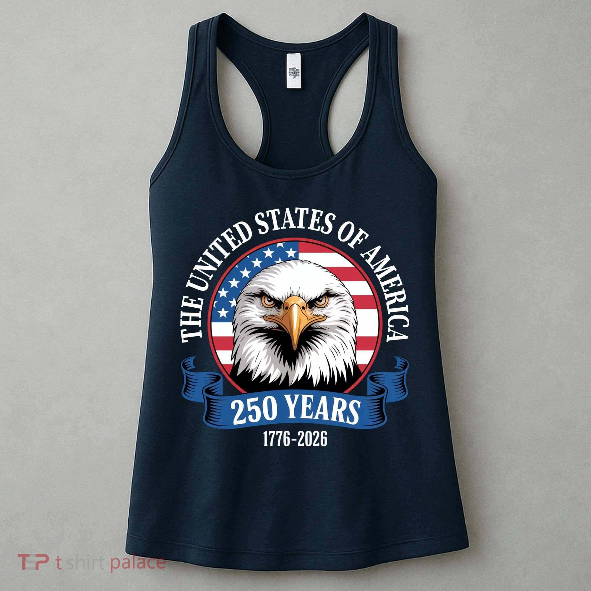 USA 250 Years Bald Eagle Patriotic 250th Anniversary Women's Tank Top