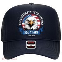 USA 250 Years Bald Eagle Patriotic 250th Anniversary Hat thumb 0